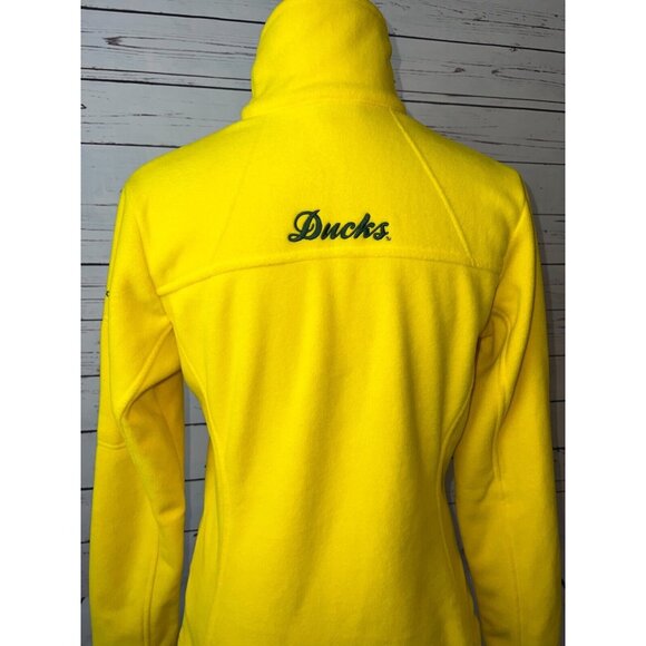 Oregon Ducks Columbia Fleece Jacket Small Womens Full Zip University NCAA Script - Picture 4 of 13